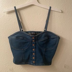 Denim Crop Top